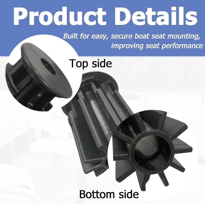 auaurly Hi-Lo Bushing,Seat Base Adapter 2171032 for 2-3/8 inch Post,Boat Seat Pedestal Bushing Fits Hi-Lo Seat Swivel Mount - Image 5